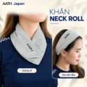 Khăn ống AATH Neck Roll màu C.Grey với hai cách sử dụng: quàng cổ và đeo trên đầu.