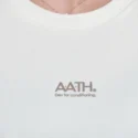 áo nỉ thun AATH Photontech màu trắng nhìn logo ở ngực